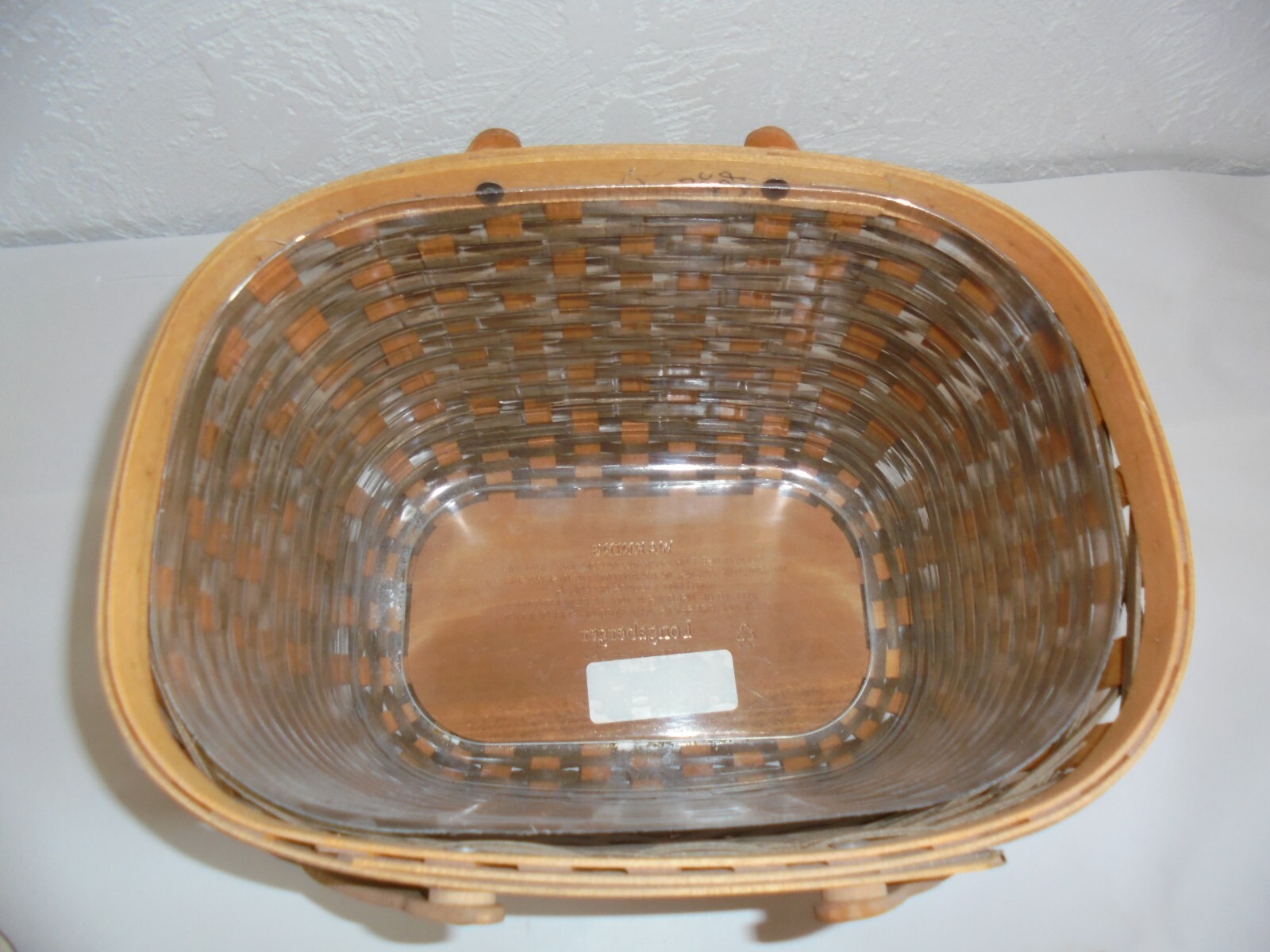 Longaberger Sales VIP Award Incentive Basket W Handles & Protector 2008