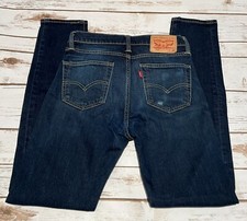 Levi's Strauss 510 Mens Jeans Dark Denim Wash Skinny Leg Sz 29X30