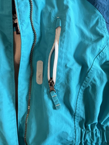Lands' End Girls L/14 Teal Parka | Winter Coat w/ Grow-A-Long Sleeves - Picture 2 of 11