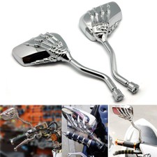 Motorradspiegel Skull Totenkopf Spiegel M10 M8 Universal Für Honda Nighthawk