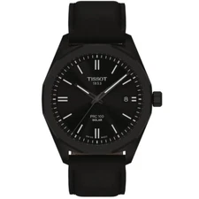 Tissot PRC 100 Solar Black Dial 39mm Men's Watch T1514223605100