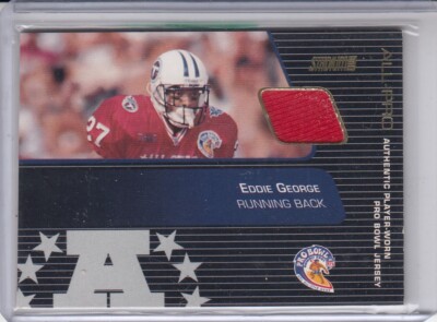 EDDIE GEORGE 2001 Topps Stadium Club Pro Bowl Jersey #SPENG Titans