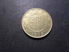 Italy 200 LIRE Coin 1979 TB See Photo Used
