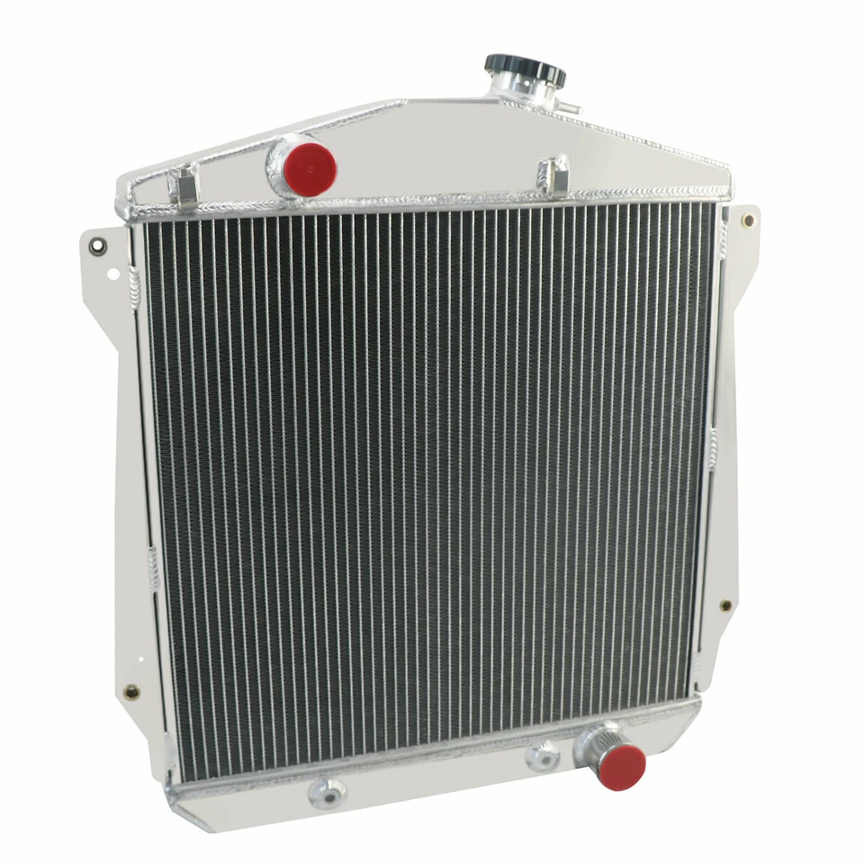 4 Rows Aluminum Radiator for 1943-48 Chevy Fleetmaster Sedan Coupe Fleetline Foto 4 de 4