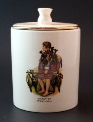 Baxters Clansman Series Lidded Jam Jar Grant of Strathspey Collectible