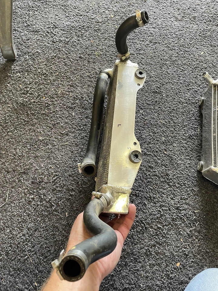 Radiadores de aluminio de gran tamaño Honda CRF450X + protectores DEVOL mangueras abrazaderas tapa 2009 Foto 4 de 4