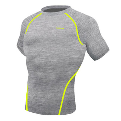 Take Five Mens Skin Tight Compression Base Layer Running Shirt S~2XL Gray NT058