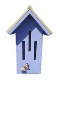 Butterfly House Small (Lavender), 12", Bird Houses by Mark, Made in USA
