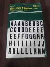  Hillman 1 Inch Vinyl Letters & Numbers Sign Center Home Improvements 117 Pieces