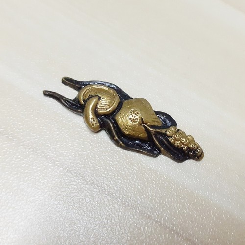 Menuki Espada Japonesa Latón Tsuka Katana Wakziashi Tanto Hongo Alta Calidad - Imagen 8 de 11
