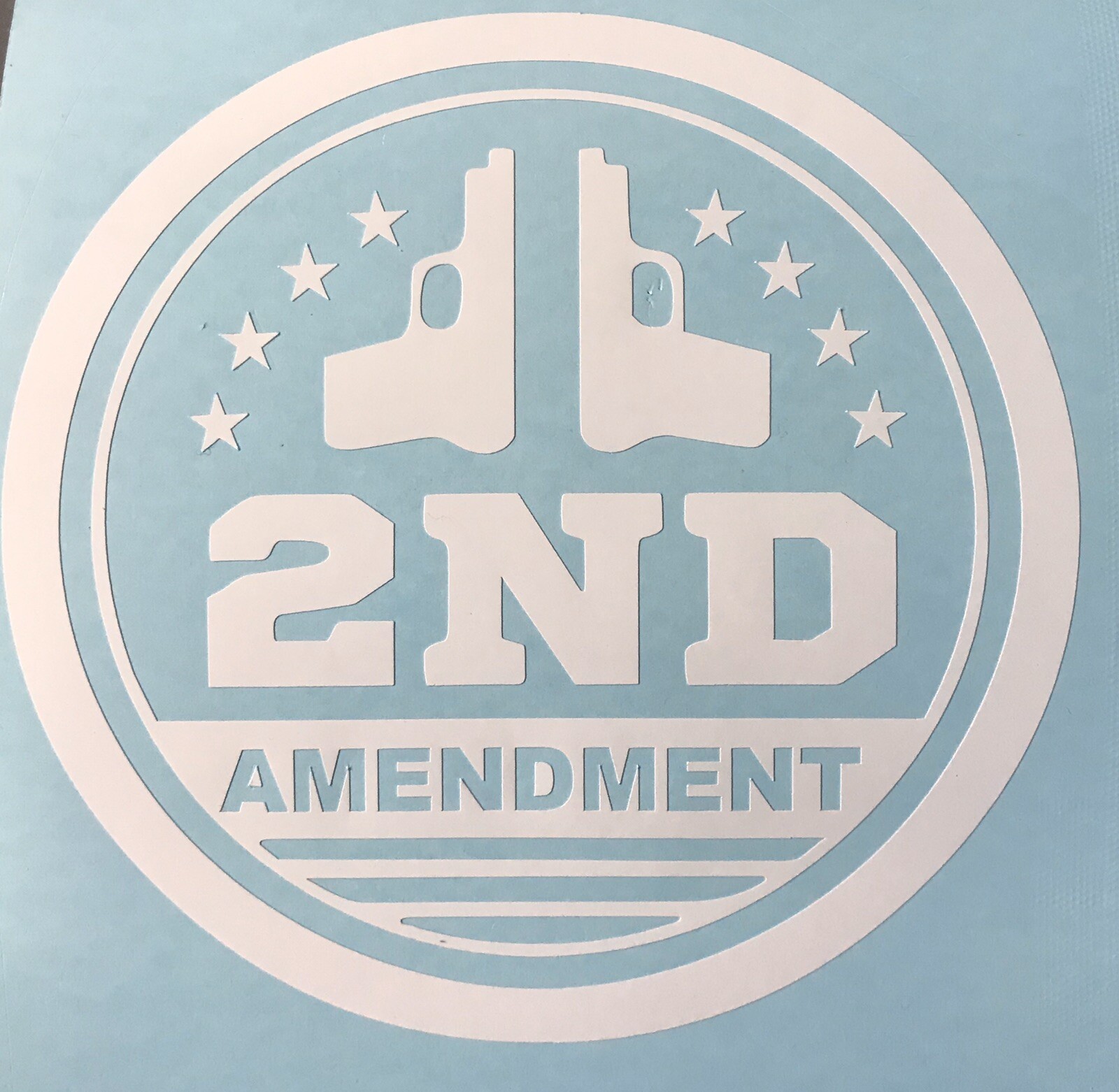 2ND AMENDMENT GUN vinyl decal sticker Truck Diesel car hunting 4x4 ...