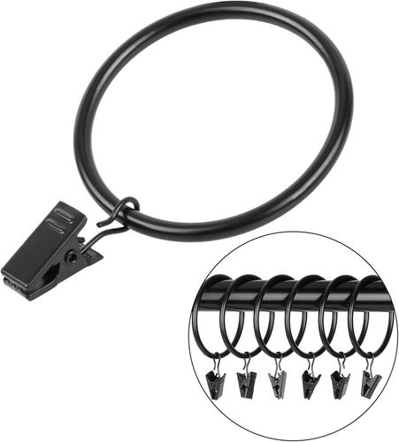 OOTSR Drappeggio Tenda Clip Con Anelli (Φ50Mm, Set Di 16) - Inossidabile Matte M - Zdjęcie 7 z 12