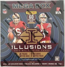 2023 Panini Illusions Football Mega Box 6 Packs, 60 Total Cards! Possible Stroud