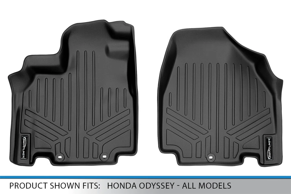 SMARTLINER Custom Fit Floor Mats 1st Row Liner Set OEM 2011-2017 Honda Odyssey Foto 4 de 4