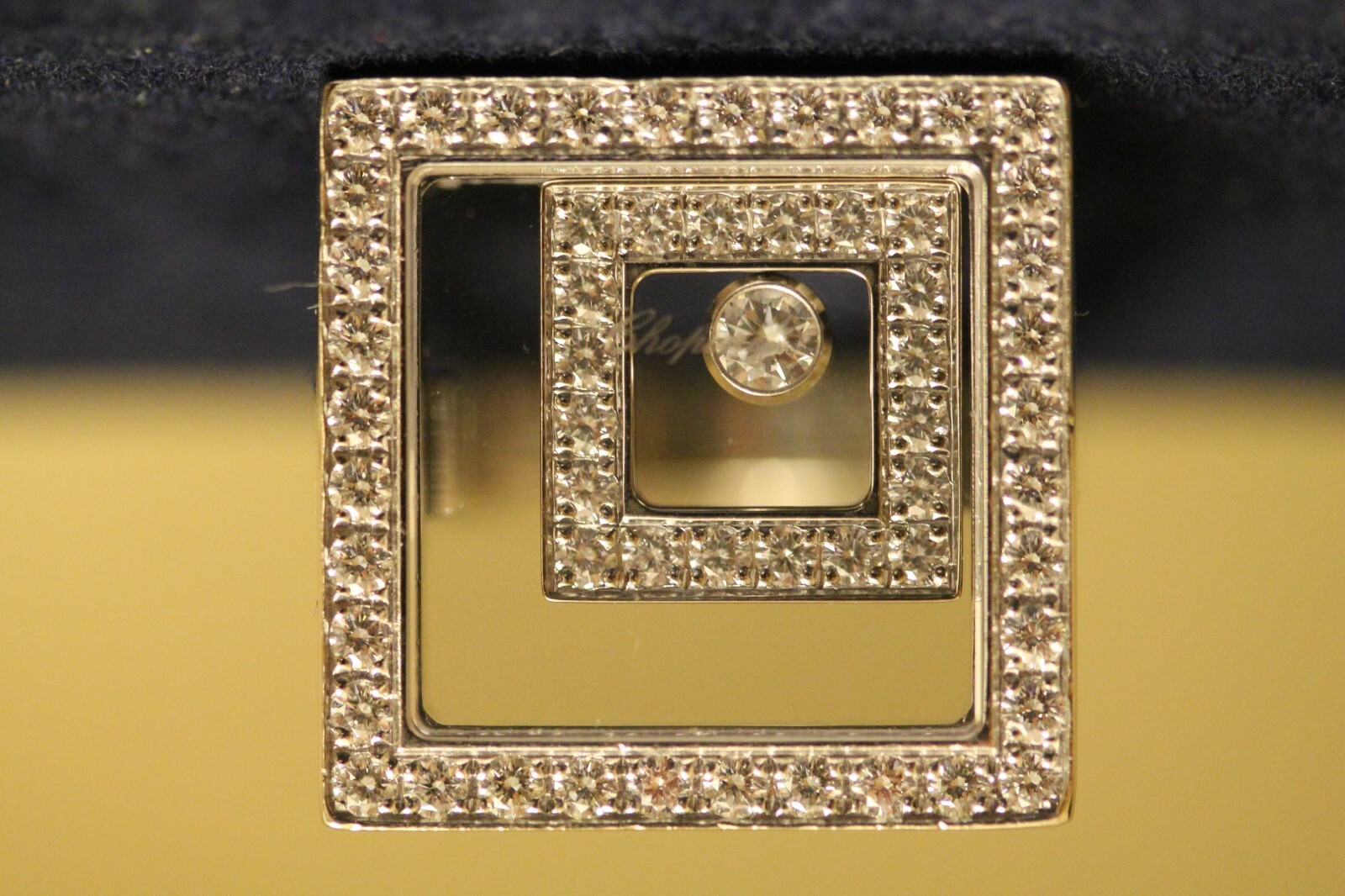 Chopard Happy Spirit Square18ct White Gold 57 Diamond Ring