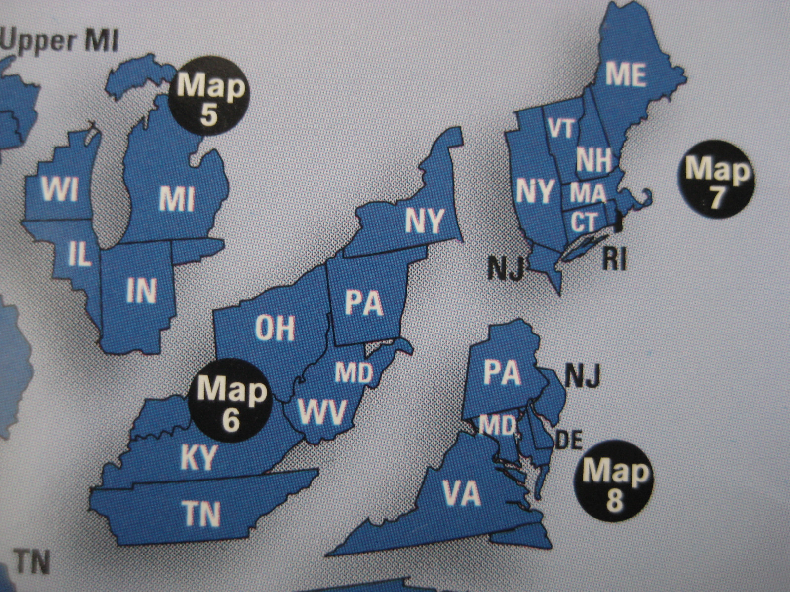 2004-2009 Maserati Quattroporte Navigation CD #7 ME VT NH MA CT RI Partial NJ NY