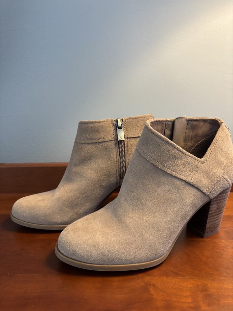 Koolaburra by UGG Amalea Womens 6 Stacked Heel Suede Booties