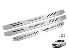 Einstiegsleisten für 2021+ Peugeot 308 III / e-308 III 3 | 4-Stk Stahl Zubehör  