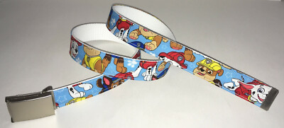 PAW PATROL BELT & Buckle Animated Series Kid Children's TV Show Cartoon Web NEW