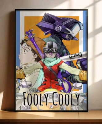 Fooly Cooly Anime Poster FLCL Print Haruko Haruhara Naota Nandaba