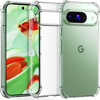 For Google Pixel 6/6A/7/7A/8/8A/10 Pro XL Case Clear Slim Shockproof TPU Cover