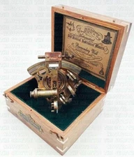 J. Scott London Brass Ship Sextant 5" Antique Replica Maritime Nautical Sextant