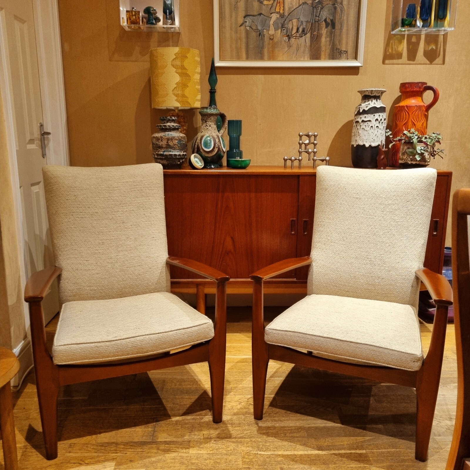 Midcentury Vintage Parker Knoll armchairs X2 PK 988 eBay