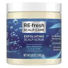 RE-fresh Scalp Care Exfoliating Scalp Scrub with Sea Mineral + Cleanse, 8.8 oz
