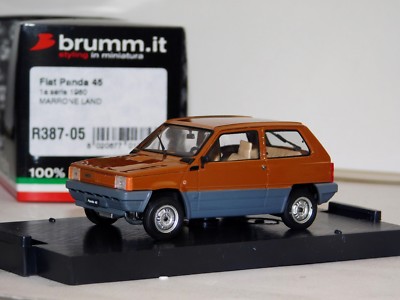 FIAT PANDA 45 1980 MARRONE LAND BRUMM R387-05 1/43