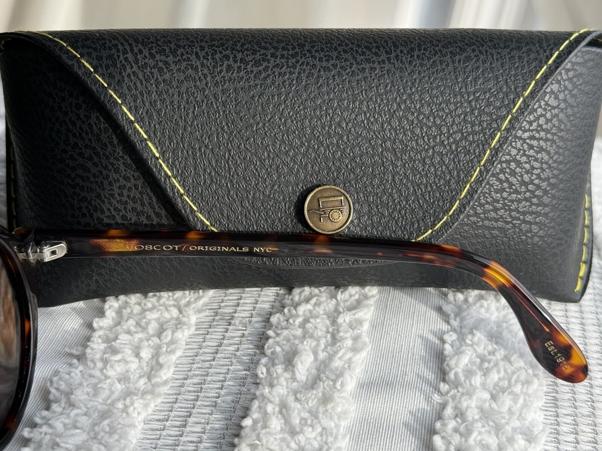New Gift Set Moscot Zolman Amber Tortoise Frame Brown Polarized