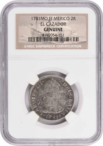 1783 Mo FF Mexico 2 Reales El Cazador Genuine NGC #54151