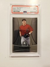 2010 Bowman Platinum Mike Trout Prospects #PP5 Angels PSA 9