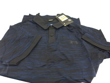 Under Armour ISO Chill Mens Blue Short Sleeved Polo Shirt Size S New