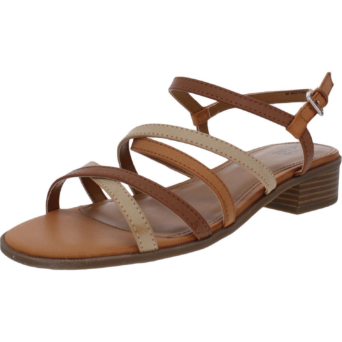 Женские босоножки Ana Alto коричневого цвета с ремешками на ремешках-босоножках 6,5 среднего размера (B, M) BHFO 5677