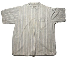 Vintage Levis Diamond Label Button Shirt Men's Large Striped Size Large