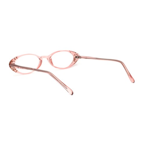Womens Rhinestone Studded Oval Cat Eye Reading Glasses with Hard Case - 第 22/31 張圖片