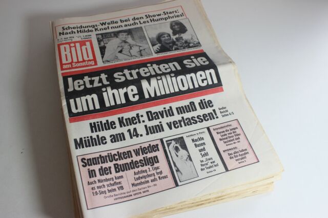 Bild am Sonntag vom 07.06.1976 Juni BAMS * Bildzeitung * Geschenk Geburtstag Bild am Sonntag vom 07.06.1976 Juni BAMS * Bildzeitung * Geschenk Geburtstag