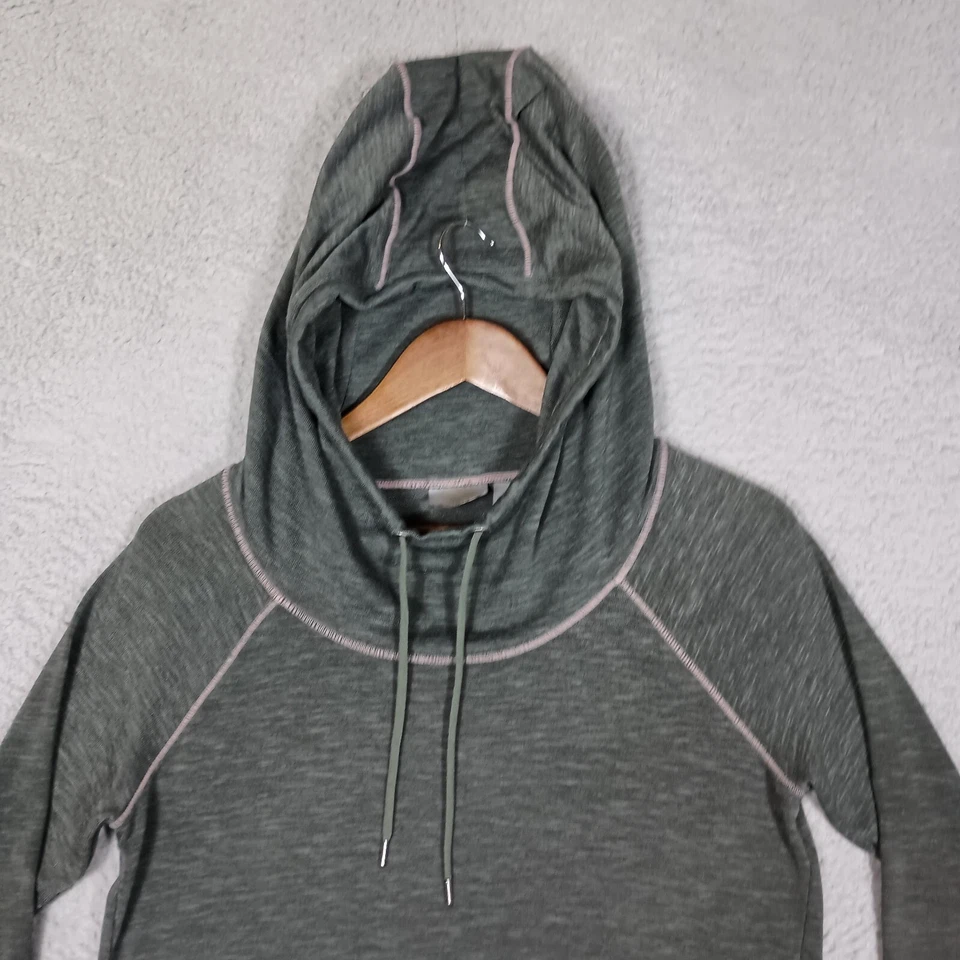 Sudadera con Capucha Athleta Para Mujer Mediana Verde Tinte Espacial Elastizada Agujeros para los Pulgares Pullover Activo Foto 3 de 4