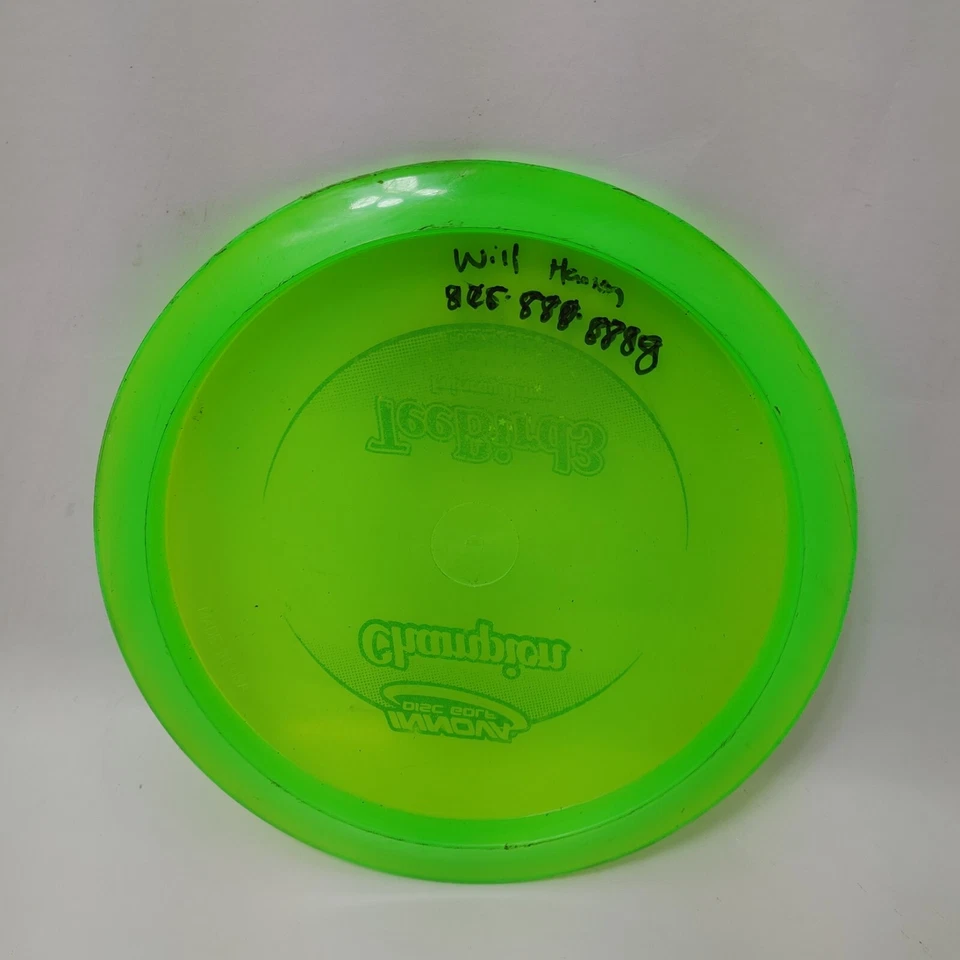 Used Innova Discs Champion Teebird3 Yellow 179G Disc Golf Good Inked - Image 3 of 4