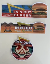 BURGER STICKER Set Of 3 Burgers Stickers Limited Edition Wendy’s McDonalds Shake