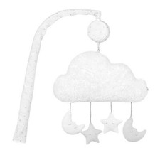 Just Born Sparkle Musical Mobile for Baby Boy or Girl Nursery Decor, Gray Stars