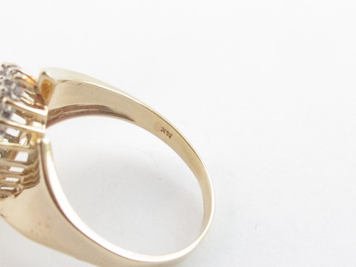 14k Yellow Gold Diamond Ring - A Fine Ring For Ladies - Picture 7 of 7