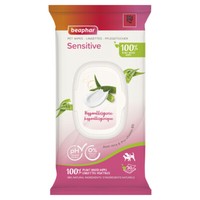 Beaphar PflegetüCher Sensitive FüR Hunde - 30 StüCk, Ph-Neutral, 98% Natur