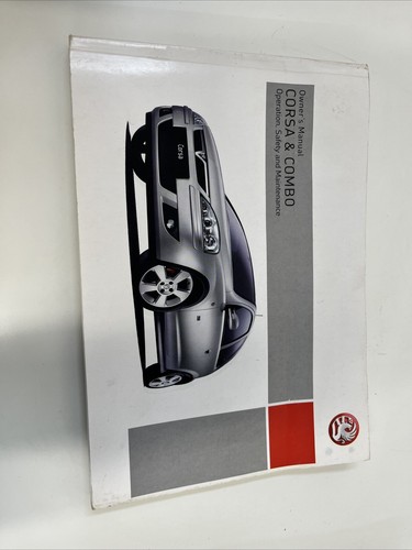 Genuine Vauxhall Corsa & Combo Owners Handbook/Manual and Wallet 04-06 - Picture 3 of 3