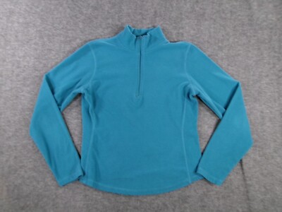 Gap Jacket Womens Extra Small Teal Quarter Zip Fleece Pullover Causal Capsule
