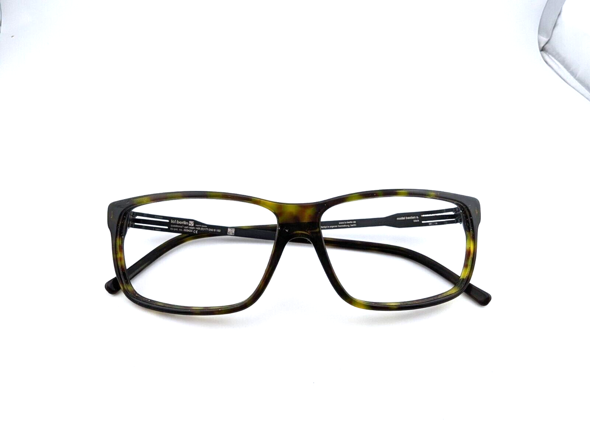 Ic! Berlin Eyeglasses Frames Only, Model Bastian 56-14-145, Black