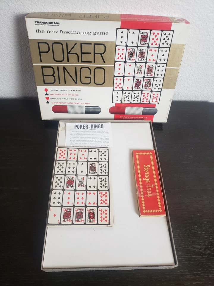Vintage 1963 Transogram Poker Bingo Board Game #5010 Excellent Condition - Image 2 of 3