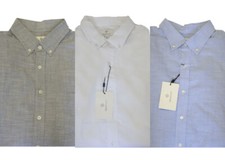 GANT DIAMOND G Men's Fitted Chambray Button Down 384412 Size M 155