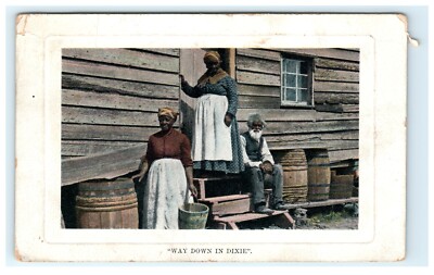 1909 Way Down In Dixie West Virginia Early View Postcard