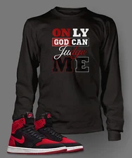 Tee shirt To match Air J1 Flynit Shoe Mens 2 Pac Tee Shirt Banned colorway
